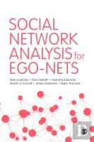 Social Network Analysis For Ego-Nets
