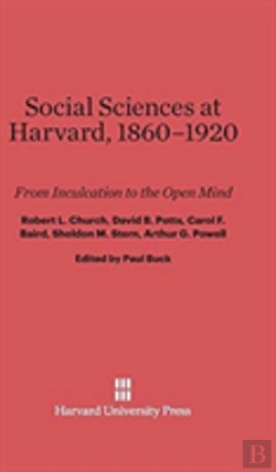 Bertrand.pt - Social Sciences At Harvard, 1860-1920