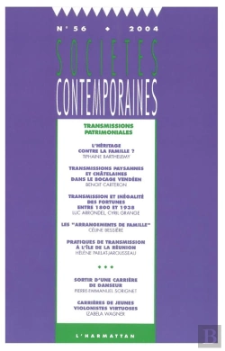 Bertrand.pt - Societes Contemporaines Tome 56 : Transmissions Patrimoniales