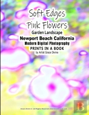 Soft Edges Pink Flowers Garden Landscape Newport Beach California Modern Digital Photography Prints In A Book By Artist Grace Divine