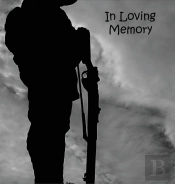 Soldier At War, Fighting, Hero, In Loving Memory Funeral Guest Book, Wake, Loss, Memorial Service, Love, Condolence Book, Funeral Home, Combat, Church, Thoughts, Battle And In Memory Guest Book (Hard