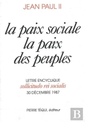 Sollicitudo Rei Socialis Paix Sociale Et