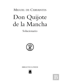Bertrand.pt - Solucionario. Don Quijote De La Mancha. Biblioteca Teide