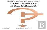 Solution 275â€“294 Â€“ Communists Anonymous