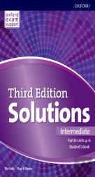 Solutions: Intermediate: Student'S Book B Units 4-6