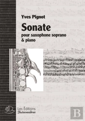 Sonate Pour Saxophone Soprano & Piano
