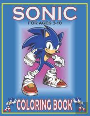 Sonic For Ages 3-10 Coloring Book