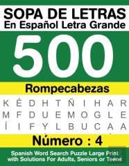 Sopa De Letras En Espanol Letra Grande 500 Rompecabezas
