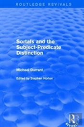 Sortals And The Subject-Predicate Distinction (2001)