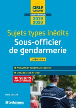 Bertrand.pt - Sous-Officier De Gendarmerie ; Catégorie B ; Sujets Types Inédits (Édition 2019/2020)