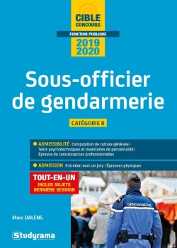 Bertrand.pt - Sous-Officier De Gendarmerie ; Catégorie B ; Tout-En-Un (Édition 2019/2020)