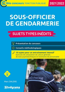 Bertrand.pt - Sous-Officier De Gendarmerie - Sujets Types Inedits - 2021-2022