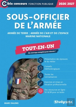 Bertrand.pt - Sous-Officier De L'Armée Tout-En-Un : Armée De Terre - Armée De L'Air Et De L'Espace - Marine Nationale (Édition 2026/2027)