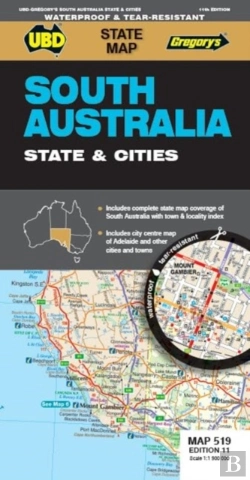 Bertrand.pt - South Australia State & Cities Map 519 11th Ed Waterproof