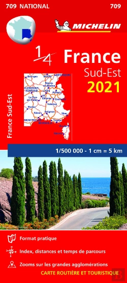 Bertrand.pt - Southeastern France 2021 - Michelin National Map 709