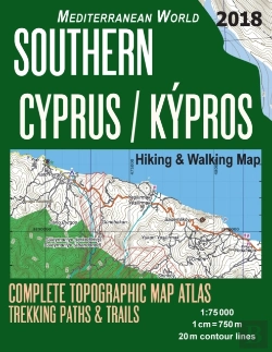 Bertrand.pt - Southern Cyprus / Kypros Hiking & Walking Map 1