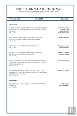 Bertrand.pt - Southern Law Journal Fall 2021