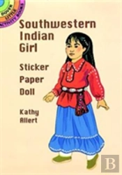 Southwestern Indian Girl Sticker Paper Doll