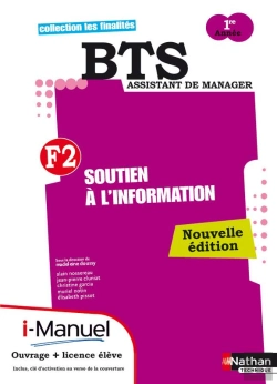 Bertrand.pt - Soutien A L'Information Finalite 2 Bts 1 Licence Numerique Eleve I-Manuel + Ouvrage Papier 2012