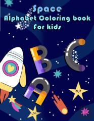Space Alphabet Coloring Book For Kids