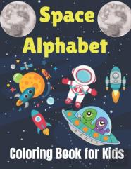 Space Alphabet Coloring Book For Kids