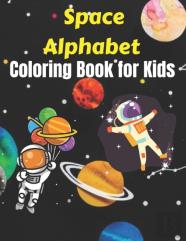 Space Alphabet Coloring Book For Kids