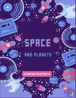 Bertrand.pt - Space And Planets Coloring Book For Kids Ages 4-8