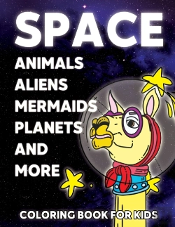 Bertrand.pt - Space Animals Coloring Book For Kids