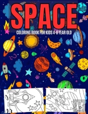 Space Coloring Book For Kids 4-8 Year Old