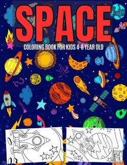 Bertrand.pt - Space Coloring Book For Kids 4-8 Year Old