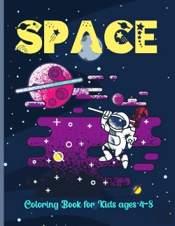 Bertrand.pt - Space Coloring Book For Kids Ages 4-8