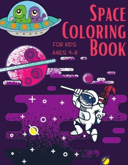 Bertrand.pt - Space Coloring Book For Kids Ages 4-8