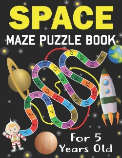 Bertrand.pt - Space Maze Puzzle Book For 5 Years Old