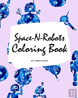 Bertrand.pt - Space-N-Robots Coloring Book For Kids (8x10 Coloring Book / Activity Book)