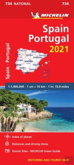 Bertrand.pt - Spain & Portugal 2021 - Michelin National Map 734