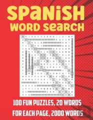 Spanish Word Search Large Print