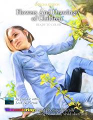 Special Edition. Flowers And Drawings Of Children Ready To Color.