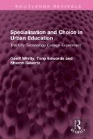 Specialisation And Choice In Urban Education