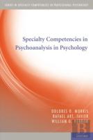 Specialty Competencies In Psychoanalysis In Psychology