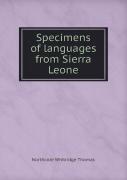 Specimens Of Languages From Sierra Leone