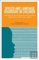 Speech And Language Disorders In Children