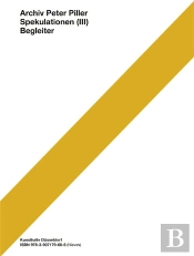 Spekulationen (Iii) - Begleiter