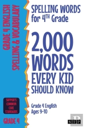 Spelling Words For 4th Grade