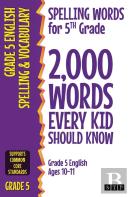 Spelling Words For 5th Grade
