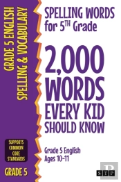 Spelling Words For 5th Grade