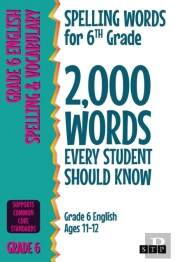 Spelling Words For 6th Grade