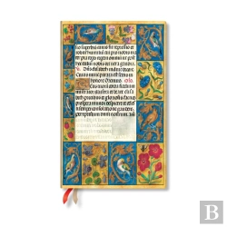 Bertrand.pt - Spinola Hours (Ancient Illumination) Maxi 12-Month Horizontal Hardback Dayplanner 2025 (Elastic Band Closure)