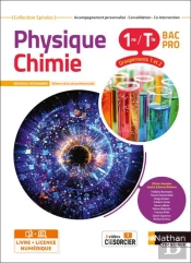 Spirales : Physique-Chimie : 1re/Terminale Bac Pro : Groupements 1/2 : Livre + Licence Élève