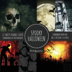 Bertrand.pt - Spooky Halloween Scrapbook Paper Pad 8x8 Scrapbooking Kit For Papercrafts, Cardmaking, Printmaking, Diy Crafts, Holiday Themed, Designs, Borders, Backgrounds, Patterns