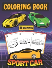 Sport Car Coloring Book (35 Drawings)